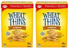 Wheat Thins Original Crackers, Family Size, 350g 2 Pack 