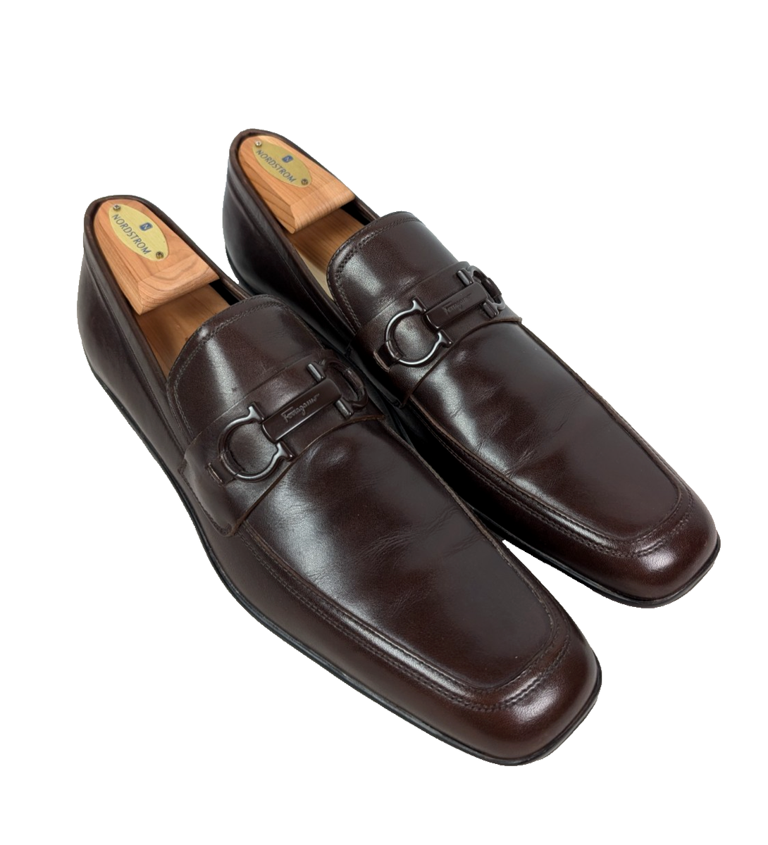 SALVATORE FERRAGAMO Gancini Slip On Horse Bit Loafers Women's