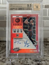 2018-19 Contenders Optic Trae Young Rookie Red Auto True Gem All 9.5 Subs /149