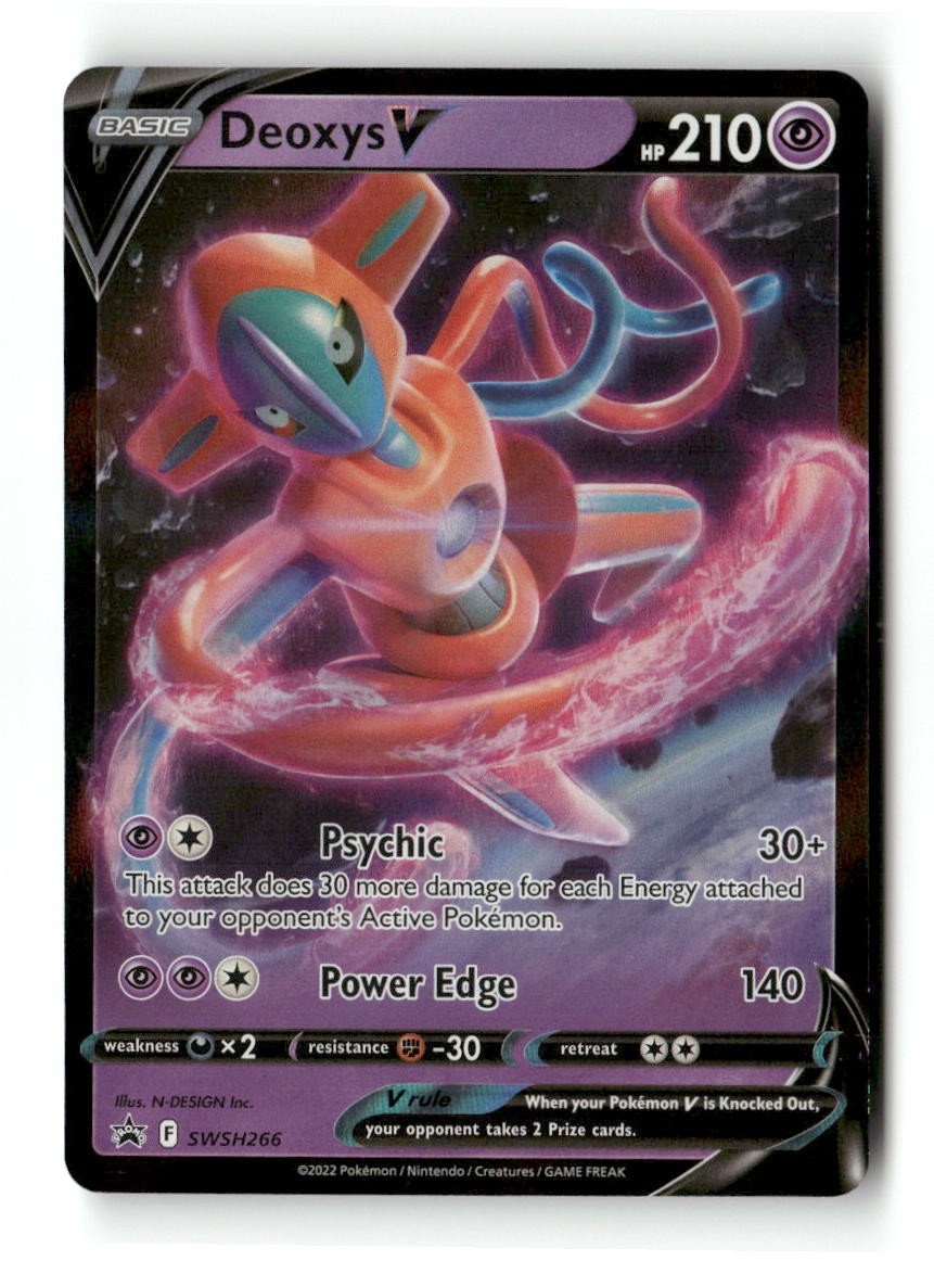 Deoxys V SWSH266 Holo P Sword & Shield Promo Pokemon NM