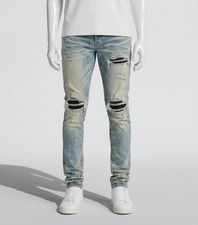 Amiri Men's Blue Denim Ripped Jeans Pants Size 33