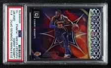 2019 Donruss Optic Fantasy Stars Purple Prizm LeBron James #14 PSA 10 GEM MT 3d3