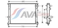 MotorküHler WasserküHler ** Clever FIT ** AVA Clever Choice CR2097 FüR Chrysler
