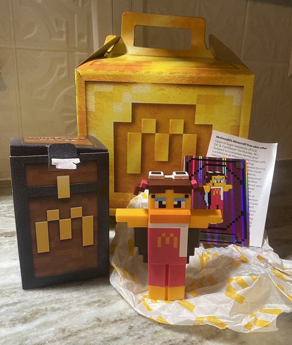 McDonald's Minecraft Adult Happy Meal Birdie Toy Unused code With