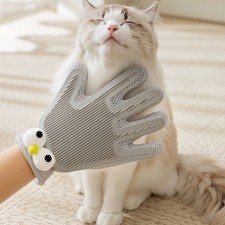 Pet Grooming Glove Double Sided Deshedding Brush For Dogs Cats Hair Remover
