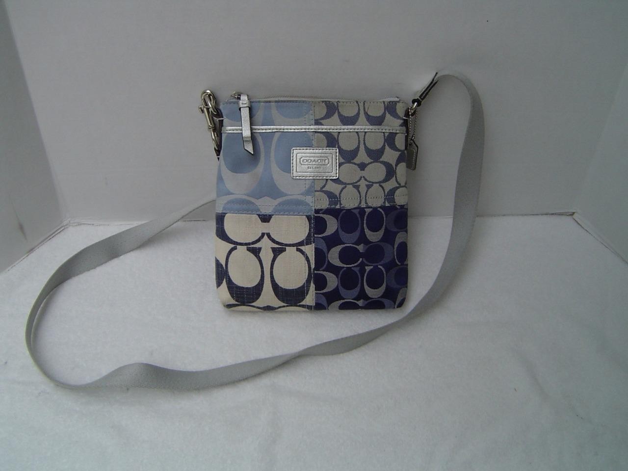 AUTHENTIC COACH TONAL DENIM PATCHWORK SWING PACK … - image 6