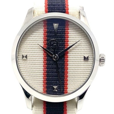 Gucci G-Timeless 126.4 YA1264071 Quartz Multicolor Nylon Top Zustand