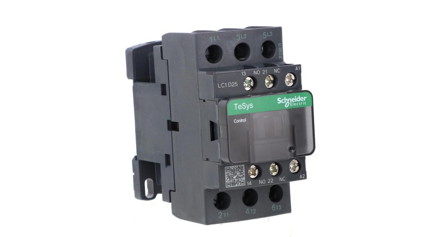 TeSys Deca Power Contactor 25A 3P 400V AC 1Z 1R LC1D25V7