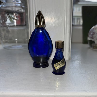 Vintage 1920s Bourjois Evening in Paris Cobalt Blue Parfum Bottles~With Perfum!