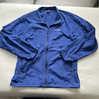 Mont-Bell Light Wind Jacket Nylon Blue Full Zip