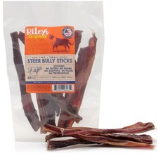 Steer Bully Sticks for Tiny to Small Dogs - Odor Free Single Ingredient Chew ...