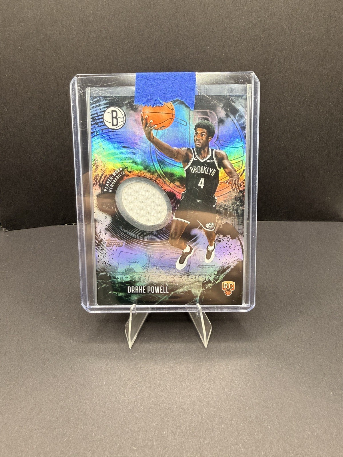 2025-26 Topps Rise to the Occasion Drake Powell Relic Rainbow Foil #RTO-DP RC