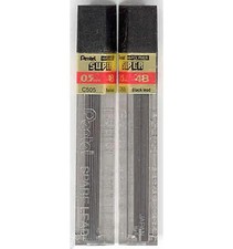 2 Tubes PENTEL Super Hi-Polymer Lead 0.5 mm 4B