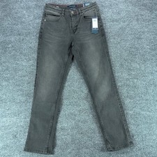 NWT Tommy Hilfiger Boys Stretch Straight Jeans Charcoal Gray Slim Fit Size 12