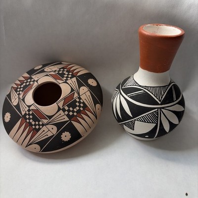 Mixed Lot Mata Ortiz Pottery Acoma Signed J. Vallo