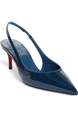 Christian Louboutin MISS Z SLING BACK 60 Slingback Sandals Heels Shoes $1045