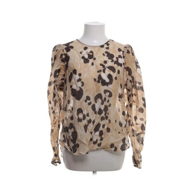 H&M Trend, Bluse, Größe: 40, Beige/Mehrfarbig, Lyocell/Polyamid/Leinen #pnJ