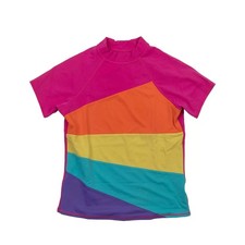 Lands End Short Sleeve Rash Guard - Girls'