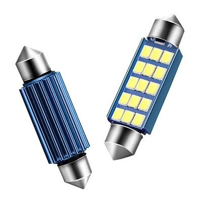 Pack-2 578 LED Extremely Bright Bulbs, 1.59'' 6500K 2835 Chipsets 400LM Bulbs ...