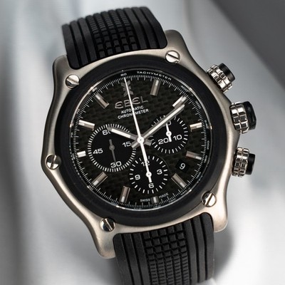 Ebel 1911 BTR 44,5 mm Titan Herrenuhr Chronograph - Travelpouch
