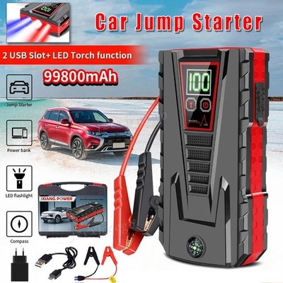 99800mAh 5000A Auto KFZ Starthilfe Jump Starter Ladegerät Booster Powerbank PKW
