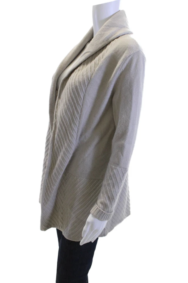 Cárdigan de cachemir en espiga beige talla M Rani Arabella para mujer Foto 2 de 4