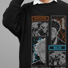 Jujutsu Kaisen Sweatshirt Gojo Satoru Sweater JJK Anime Pullover Toji Sukuna