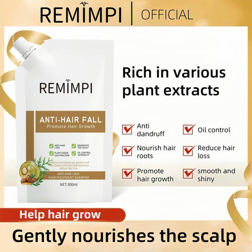 Champú anticaída Remimip - Promove el crecimiento del cabello, para todo tipo de cabello
