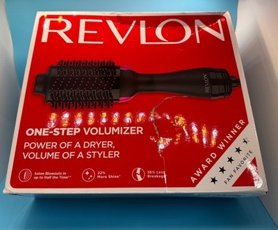 Revlon One Step Volumizer Black Pink Hair Dryer And Volumizer New Dmg Box