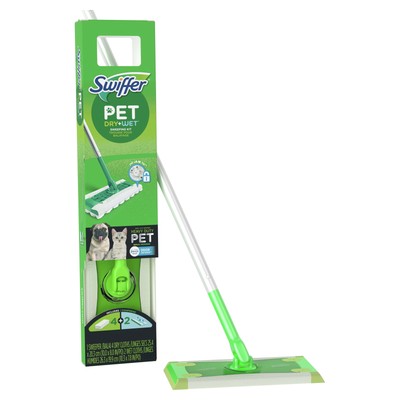 2 in 1 Wet and Dry Multi-surface Floor Cleaner Sweeping and Mopping Starter Kit