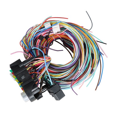 For Chevy Ford Hotrods 21 Circuit Wiring Harness Universal X-long Wires 12V - Picture 5 of 12