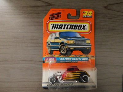 1998 Matchbox #34 Classic Decades Series 5 '33 Ford Street Rod Dark Red