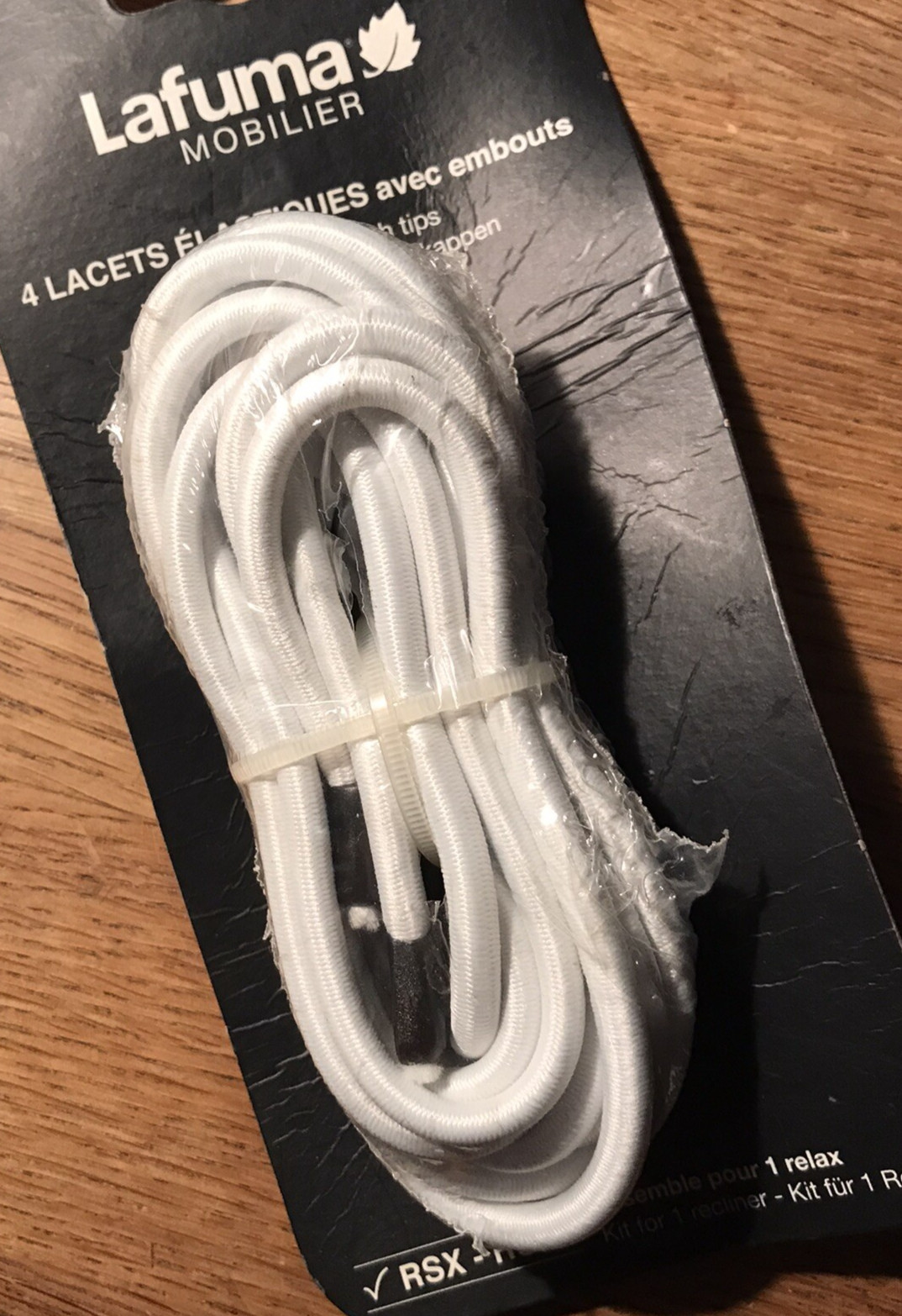 Kit lacets élastiques de rechange pour réparer un relax Lafuma RSX affaissé