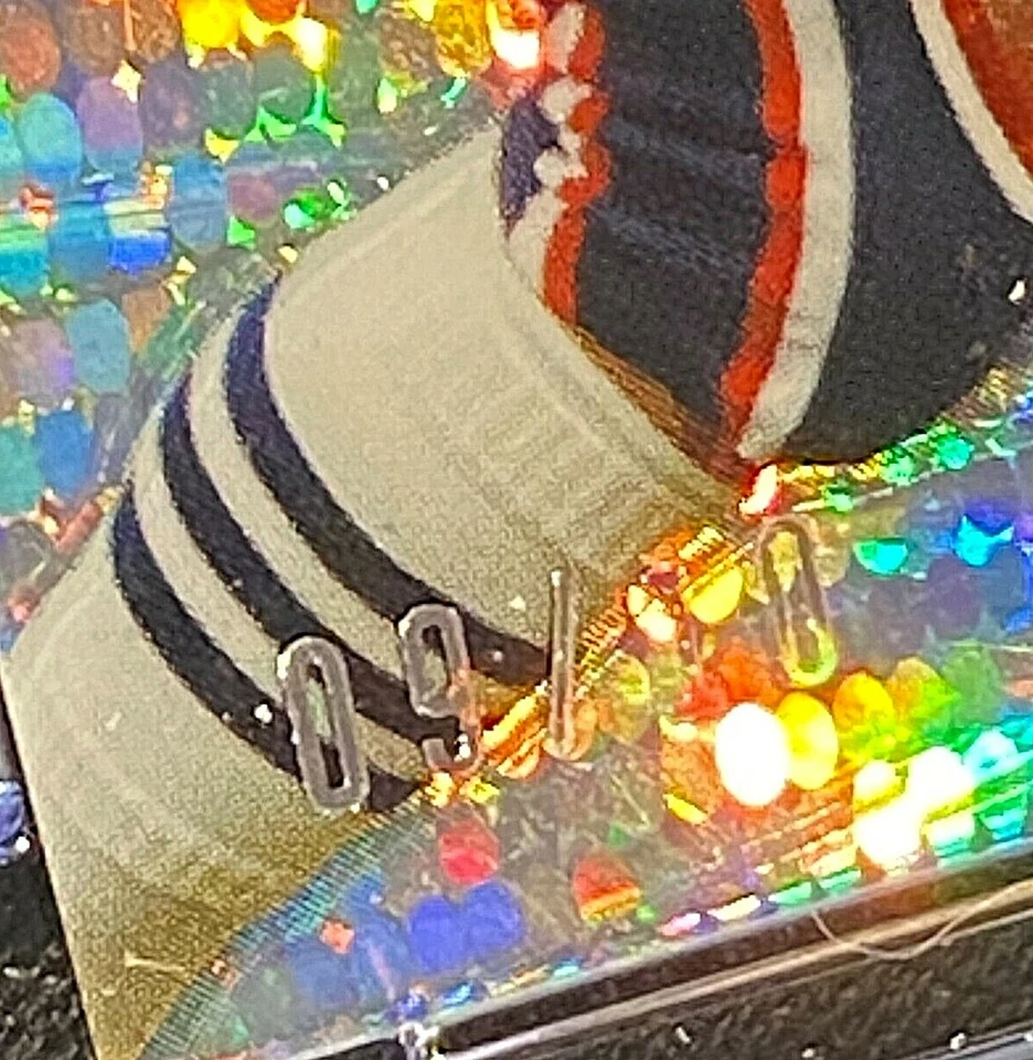 CSG 8.5 2012 Topps Finest Wes Welker PULSAR Refractor #D SSP /10 G2674 - Image 2 of 3