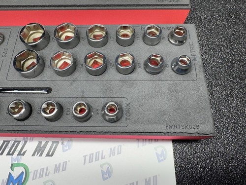 Snap-on Tools NEW 75pc LOW PROFILE Mixed Master RED Foam Sets 145RTMLE 230RFSMLE - Picture 16 of 21