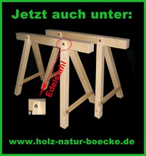 Steinmetzwerkzeug, 2 neue Holzböcke,Arbeitsbock,Stützbock,Montagebock,Gerüstbock