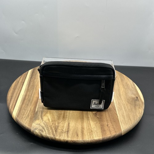 Herschel Virgin Atlantic Travel Toiletry Bag Black Canvas & Faux