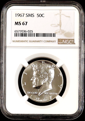 1967 SMS Kennedy Half Dollar certified MS 67 by NGC! | eBay