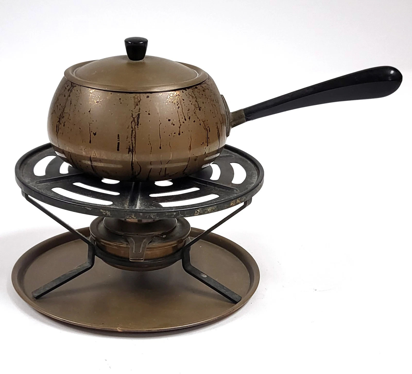 Vintage Metawa Copper Fondue Set – Brown Color, Made in Netherlands