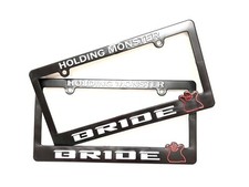2pcs Jdm Bride Abs License Plate Frame For Honda Civic Crv Acura