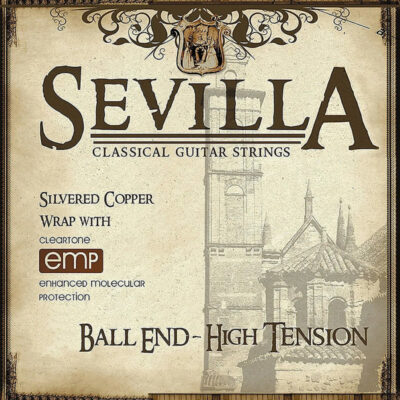Sevilla 8452 Classical Guitar Strings EMP Coating Ball End High Tension 