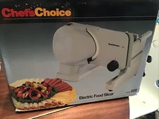 CHEF'S CHOICE ELECTRIC FOOD SLICER MODEL # 609 New Open Box / Extra Blade