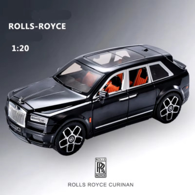 Large Size 1/20 Rolls Royce SUV Cullinan Alloy Luxy Car Model Diecast Metal Toy 