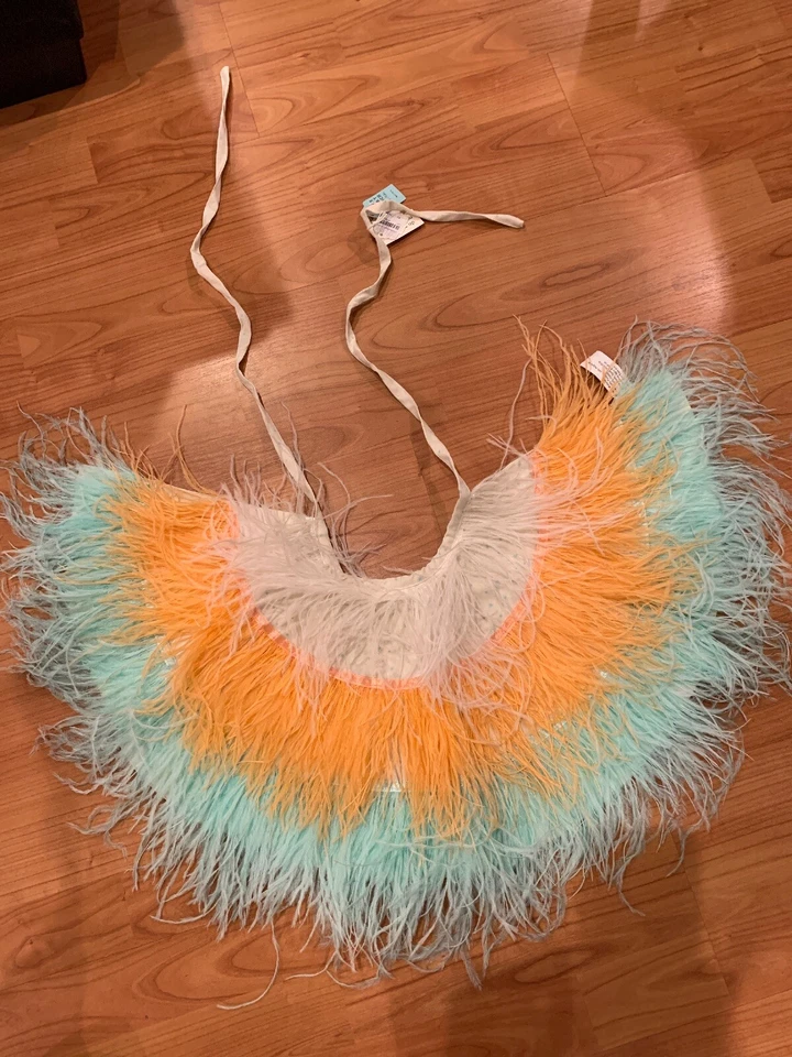 $168 Alice Mary Lynch X Anthropologie Plumas Plumadas Princesa Tutú de Vestir Nuevo con Etiquetas Foto 4 de 4