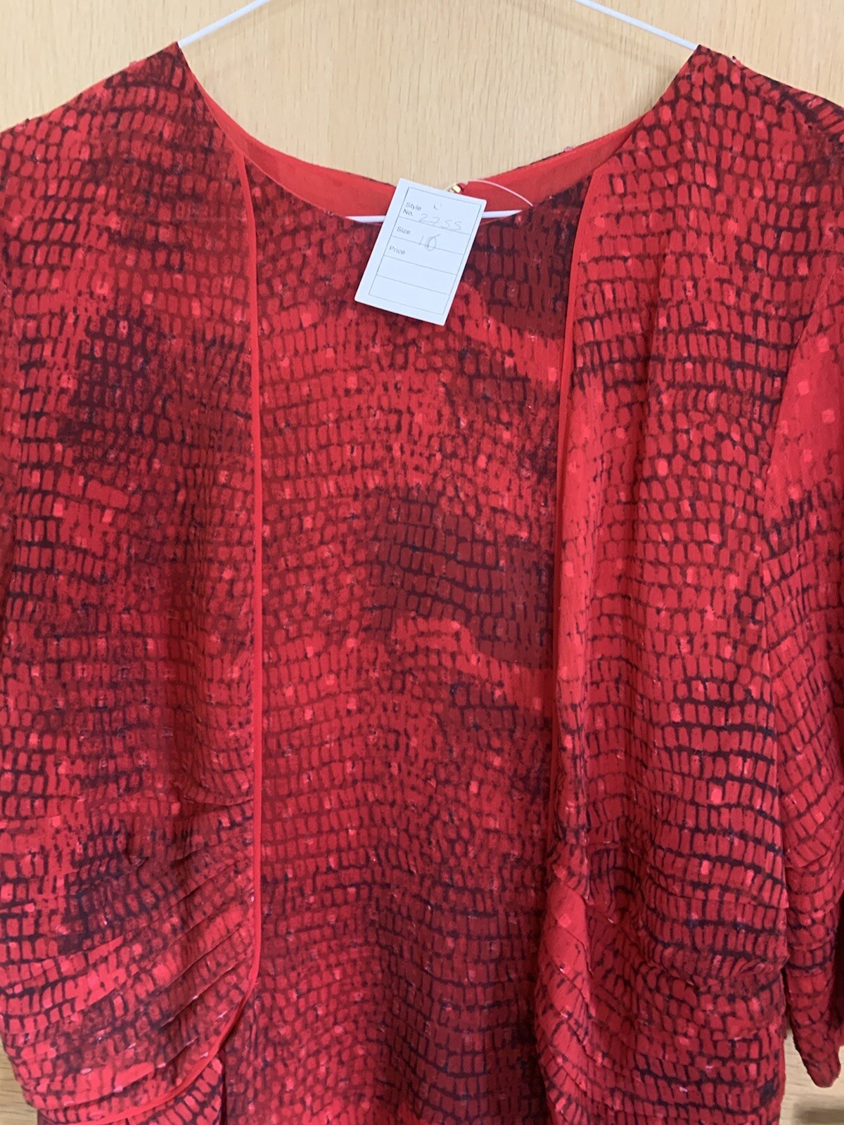 Whistles Snake Animal Dobby Dress UK 16 Red Midi Midaxi RRP 169 Party Chic eBay