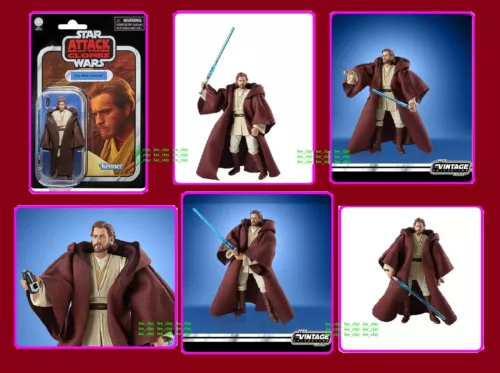 Star Wars Vintage Collection 3.75" AOTC VC31 2022 RE-ISSUE Obi-Wan Kenobi NEW!