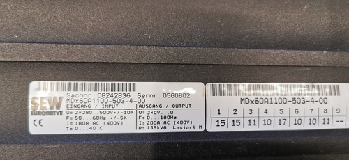 SEW Eurodrive MDx60A1100-503-4-00 MDX61B-00 , 110kW , Frequenzumrichter , FU - Bild 6 von 7