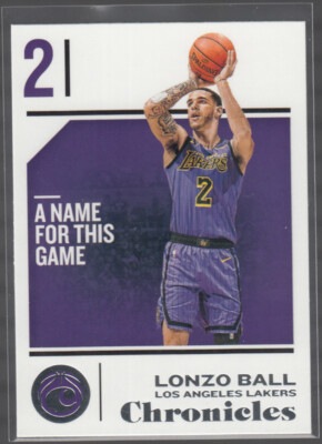 LONZO BALL 2018-19 Panini Chronicles Basketball #69 Los Angeles Lakers Mint