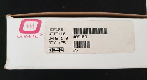 (Qty 5) 10 Watt OHMITE Wirewound Silicone Ceramic RESISTORS -Mult Sizes (Ohms) - Picture 13 of 23