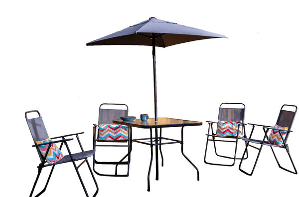 GartenmöBel Set Gartengarnitur BalkonmöBel Mit Tisch Und Sonnenschirm Ondis24-image
